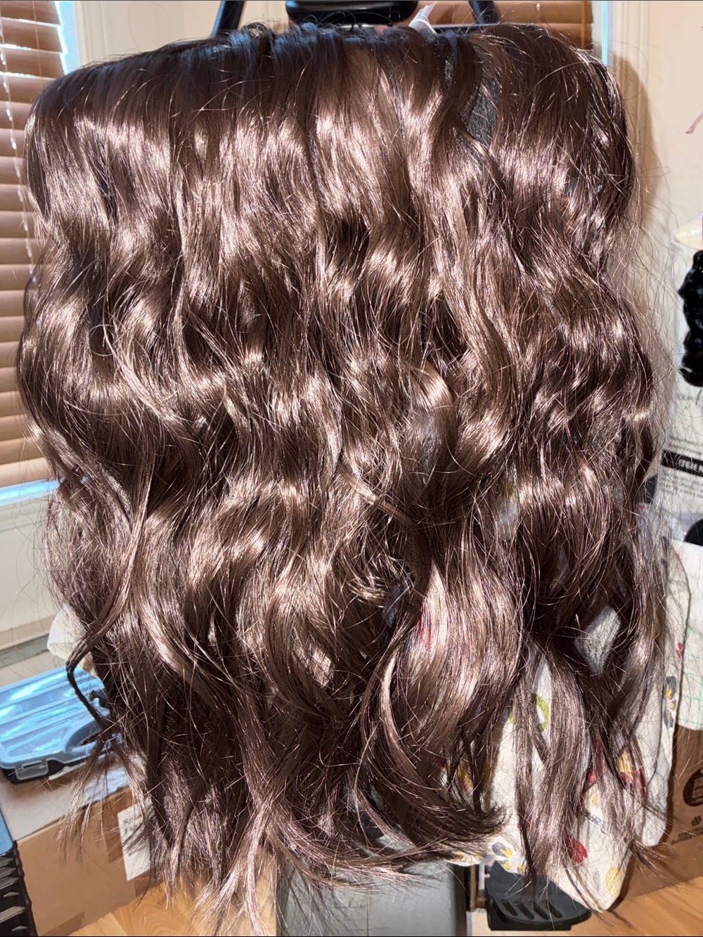 Natural Wavy Hairpiece in Chestnut Brown — Lightweight, Ready-to-Style